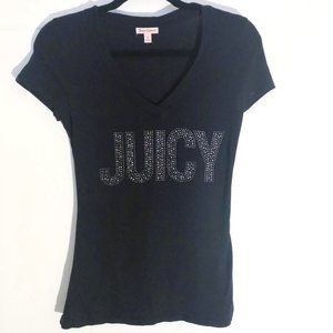 Juicy Couture black short sleeve e:t-shirt Top🕶.